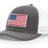 Joe's USA Flag Snapback Trucker Cap Red/White/Blue USA Flag Charcoal / White Hats