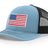 Joe's USA Flag Snapback Trucker Cap Red/White/Blue USA Flag Columbia Blue / Black Hats