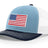 Joe's USA Flag Snapback Trucker Cap Red/White/Blue USA Flag Columbia Blue / White / Navy Hats