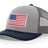 Joe's USA Flag Snapback Trucker Cap Red/White/Blue USA Flag Grey / Charcoal / Navy Hats