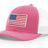 Joe's USA Flag Snapback Trucker Cap Red/White/Blue USA Flag Hot Pink / White Hats