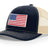 Joe's USA Flag Snapback Trucker Cap Red/White/Blue USA Flag Navy / Khaki Hats
