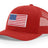 Joe's USA Flag Snapback Trucker Cap Red/White/Blue USA Flag Red Hats