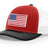 Joe's USA Flag Snapback Trucker Cap Red/White/Blue USA Flag Red / White / Black Hats