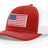 Joe's USA Flag Snapback Trucker Cap Red/White/Blue USA Flag Red / White Hats