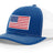 Joe's USA Flag Snapback Trucker Cap Red/White/Blue USA Flag Royal Blue / White Hats