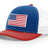 Joe's USA Flag Snapback Trucker Cap Red/White/Blue USA Flag Royal Blue / White / Red Hats