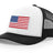 Joe's USA Flag Snapback Trucker Cap Red/White/Blue USA Flag White / Black Hats