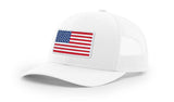 Joe's USA Flag Snapback Trucker Cap Red/White/Blue USA Flag White Hats