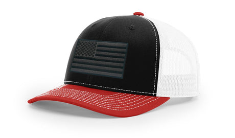 Joe's USA Flag Snapback Trucker Cap Red/White/Blue USA Flag White / Navy Hats