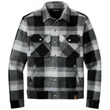 Joe's USA Flannel Basin Jacket X - Small Deep Black Plaid Jackets