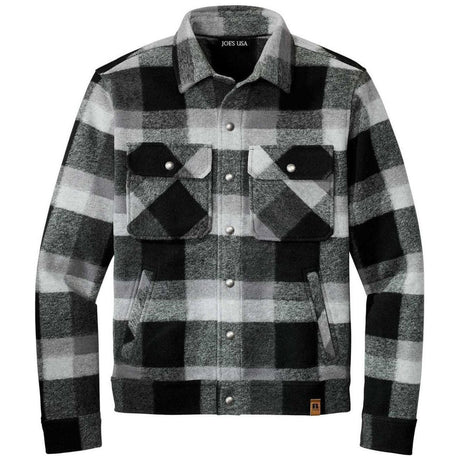 Joe's USA Flannel Basin Jacket X - Small Deep Black Plaid Jackets
