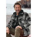 Joe's USA Flannel Basin Jacket X - Small Deep Black Plaid Jackets