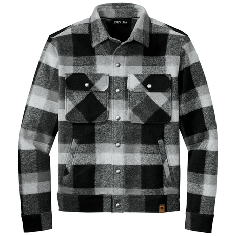 Joe's USA Flannel Basin Jacket X - Small Deep Black Plaid Jackets