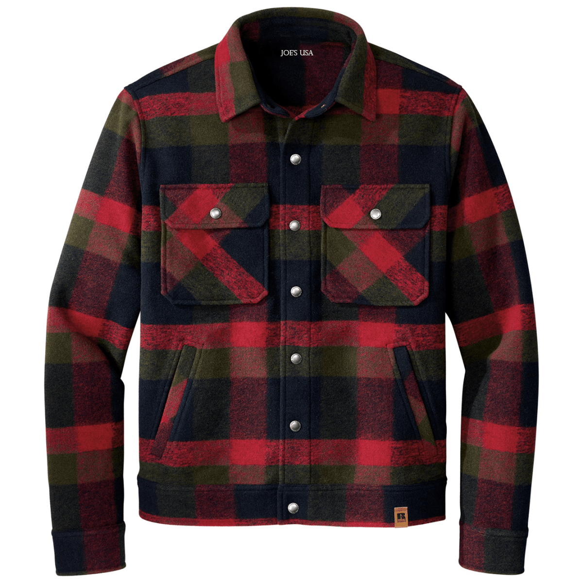 Joe's USA Flannel Basin Jacket X - Small Red Plaid Jackets