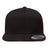 Joe's USA Flat Bill Snapback Cap Black Hats