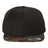 Joe's USA Flat Bill Snapback Cap Black/Camo Hats