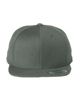 Joe's USA Flat Bill Snapback Cap Dark Grey Hats