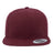 Joe's USA Flat Bill Snapback Cap Maroon Hats