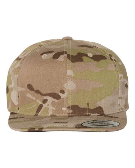 Joe's USA Flat Bill Snapback Cap Multicam Arid Hats
