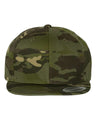 Joe's USA Flat Bill Snapback Cap Multicam Tropic Hats