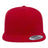 Joe's USA Flat Bill Snapback Cap Red Hats