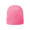 Joe's USA Fleece - Lined Knit Cap – Wholesale Blank Bulk Beanie | Warm Lined Winter Cap Neon Pink Glo OSFA Beanies