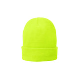 Joe's USA Fleece - Lined Knit Cap – Wholesale Blank Bulk Beanie | Warm Lined Winter Cap Neon Yellow OSFA Beanies