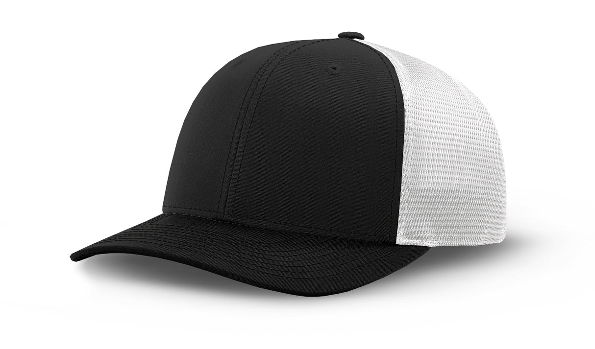 Joe's USA Flexfit Mesh Back Cap JOE812 Black/White main front view