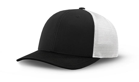 Joe's USA Flexfit Mesh Back Cap JOE812 Black/White main front view