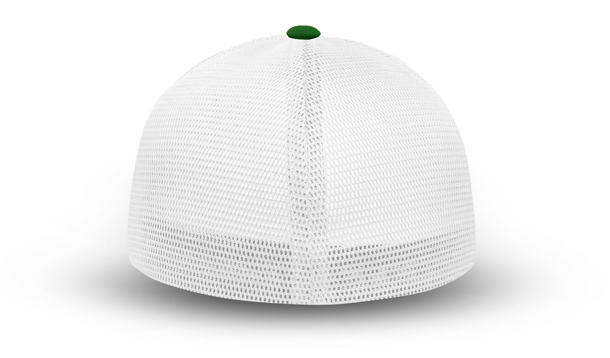 Joe's USA Flexfit Mesh Back Cap JOE812 Forest Green/White back mesh view