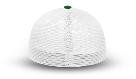 Joe's USA Flexfit Mesh Back Cap JOE812 Forest Green/White back mesh view