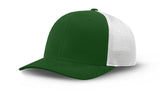 Joe's USA Flexfit Mesh Back Cap JOE812 Forest Green/White main front view