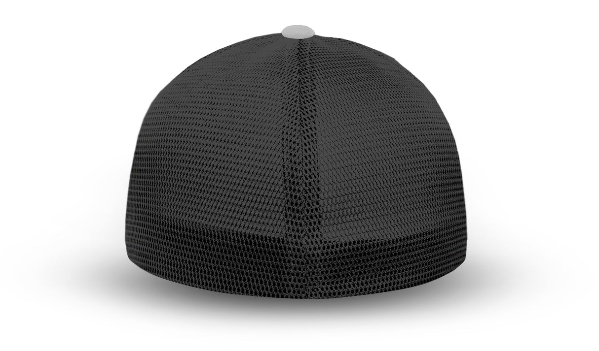 Joe's USA Flexfit Mesh Back Cap JOE812 Silver/Black back mesh view