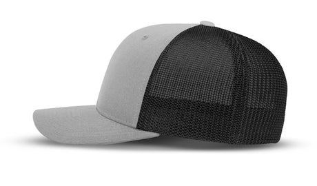 Joe's USA Flexfit Mesh Back Cap JOE812 Silver/Black side view