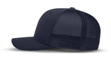Joe's USA Flexfit Mesh Back Cap JOE812 True Navy/True Navy side view