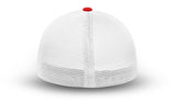 Joe's USA Flexfit Mesh Back Cap JOE812 True Red/White back mesh view