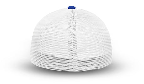 Joe's USA Flexfit Mesh Back Cap JOE812 True Royal/White back mesh view
