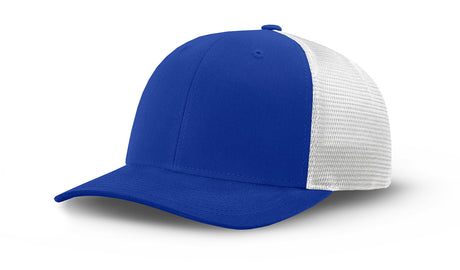 Joe's USA Flexfit Mesh Back Cap JOE812 True Royal/White main front view