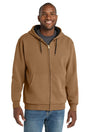 Joe's USA Heavyweight Full - Zip Hooded Sweatshirt with Thermal Lining X - Small Duck Brown Zip Hoodies