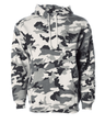 Joe's USA Heavyweight Hooded Sweatshirt Grey Heather/ Black XS Hoodies