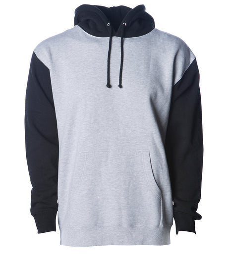 Joe's USA Heavyweight Hooded Sweatshirt Grey Heather/ Black XS Hoodies