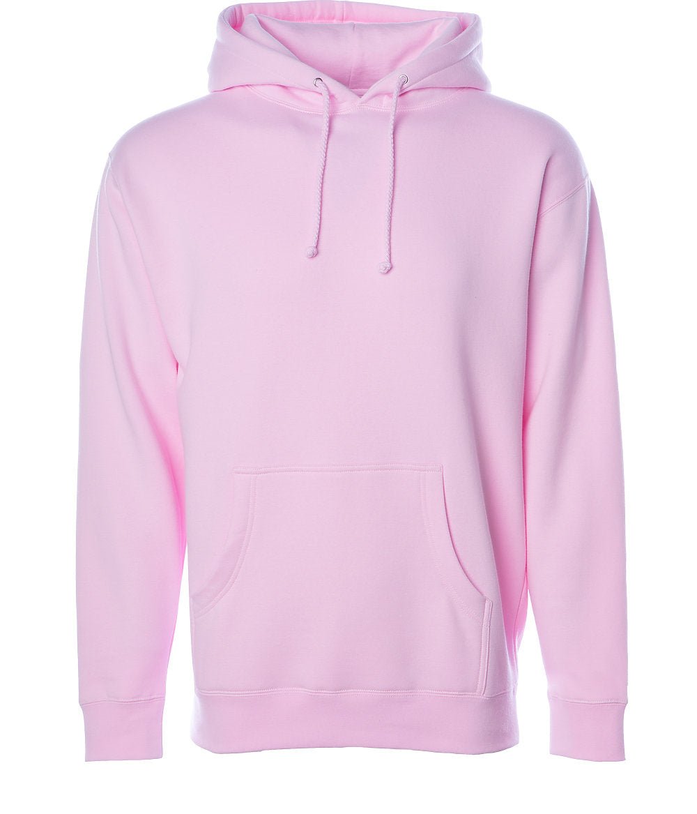 Joe's USA Heavyweight Hooded Sweatshirt Light Pink XS Hoodies