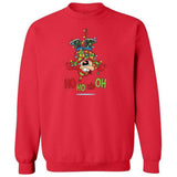 Joe's USA HO HO UH OH Graphic Collection Green Crewneck Sweatshirt Small