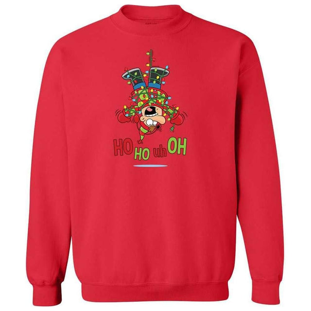 Joe's USA HO HO UH OH Graphic Collection Green Crewneck Sweatshirt Small