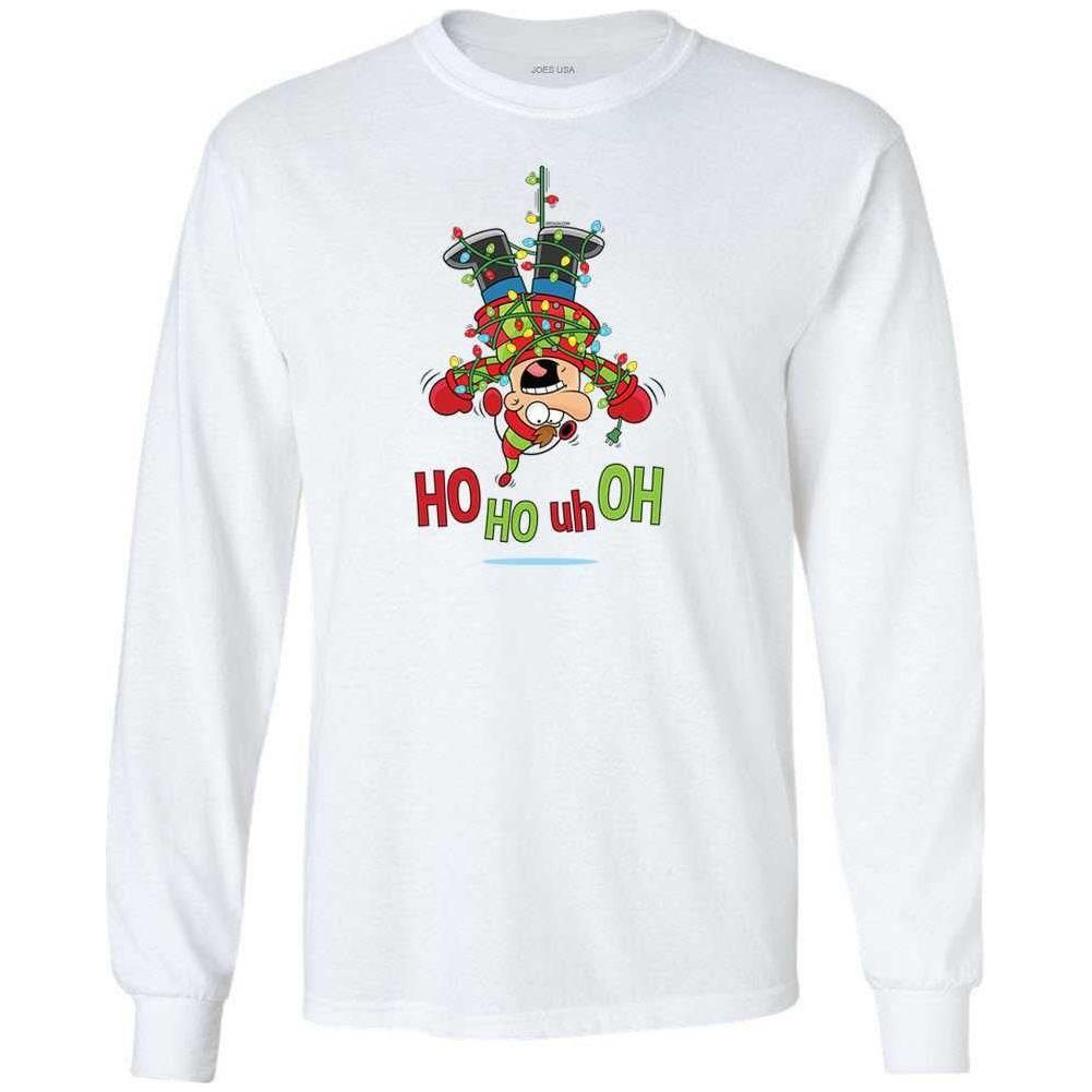 Joe's USA HO HO UH OH Graphic Collection Green Crewneck Sweatshirt Small