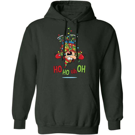 Joe's USA HO HO UH OH Graphic Collection Green Crewneck Sweatshirt Small