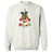 Joe's USA HO HO UH OH Graphic Collection White Crewneck Sweatshirt Small