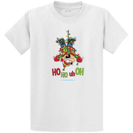 Joe's USA HO HO UH OH Graphic Collection White T-Shirt Small