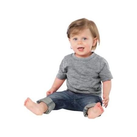 Joe's USA Infant 5.4 - oz 100% Cotton T-Shirts 06M Athletic Heather Short Sleeve T-Shirts